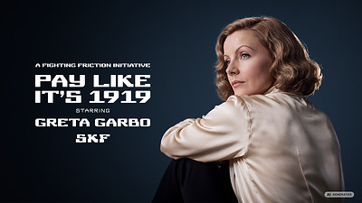 Greta Garbo wirbt per KI für reibungsfreie Magnetlager von SKF