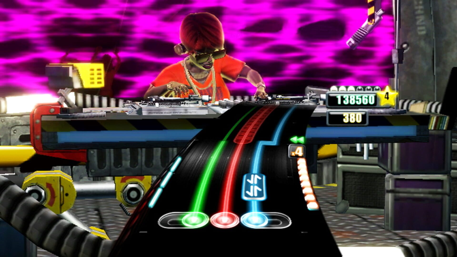 Turntable-Legenden Cut Chemist und J. Period mixen in DJ Hero Screenshot
