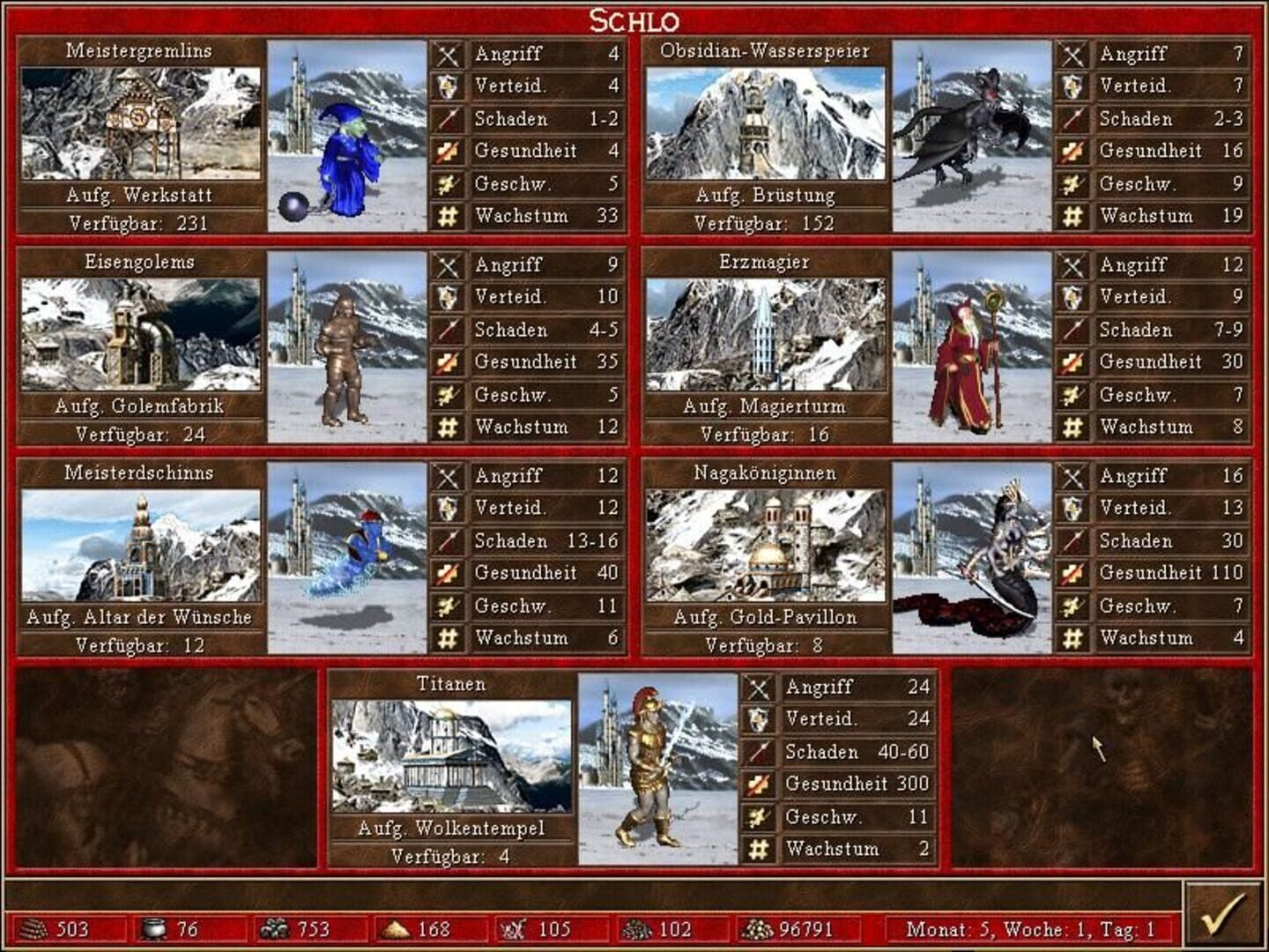 Heroes of Might and Magic III und IV Review Screenshot