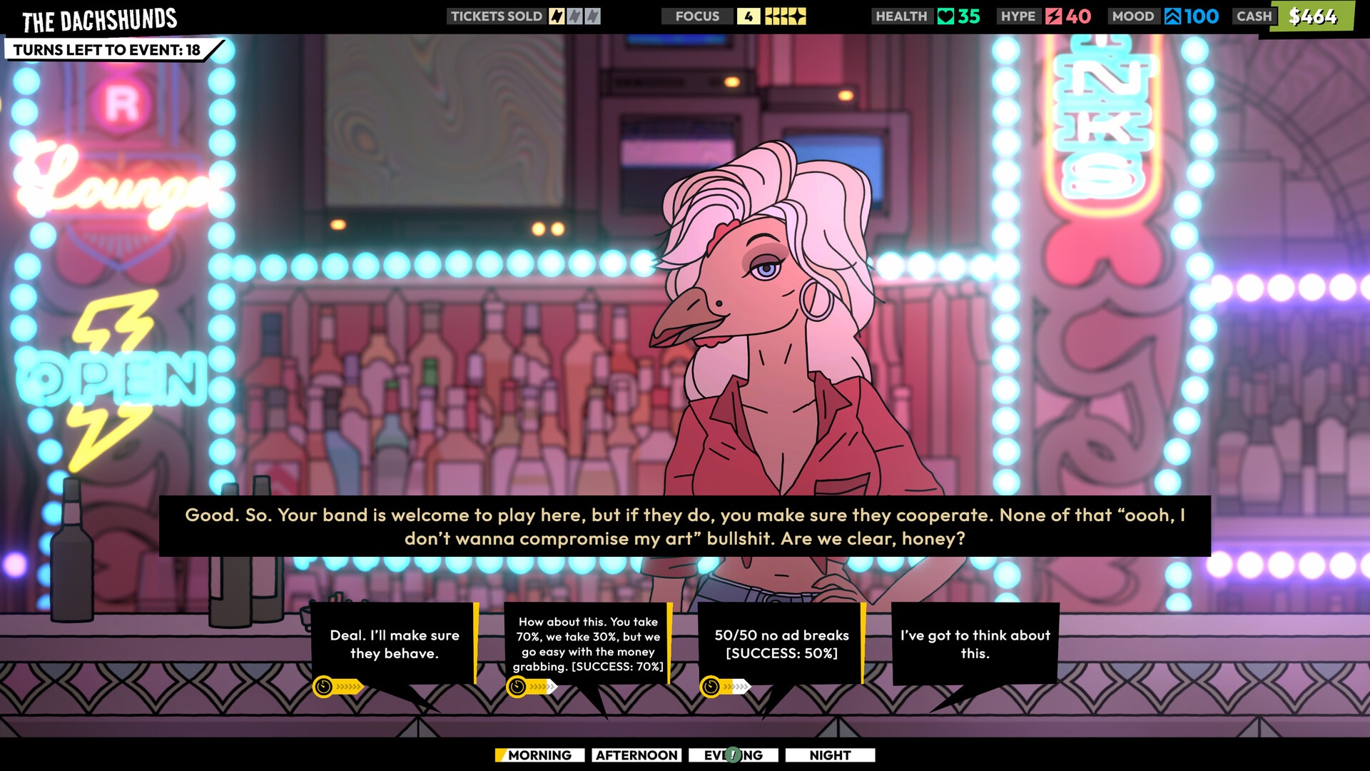Rockbeasts: Gameplay-Einblicke in die 90er-Band-Sim Screenshot