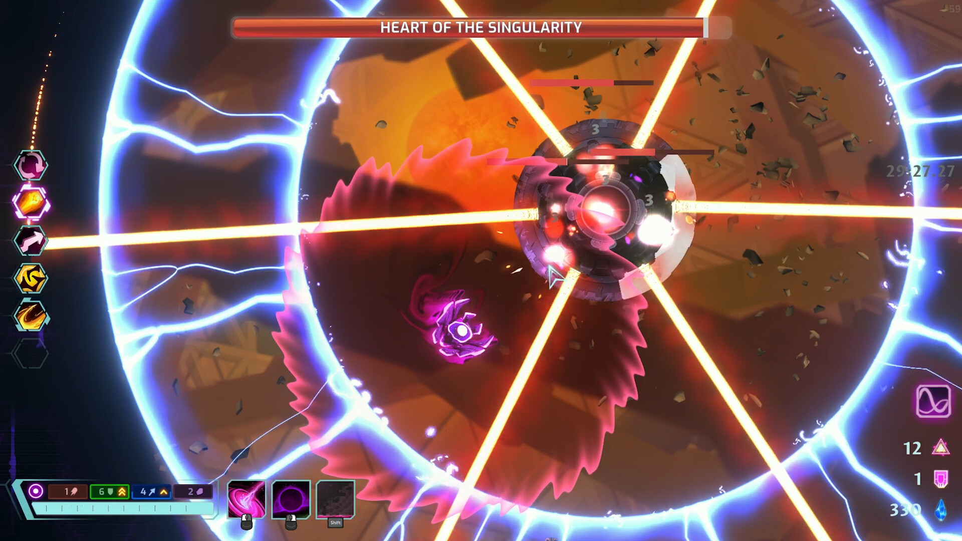 Galactic Glitch: Physik-Roguelike startet auf Steam Screenshot