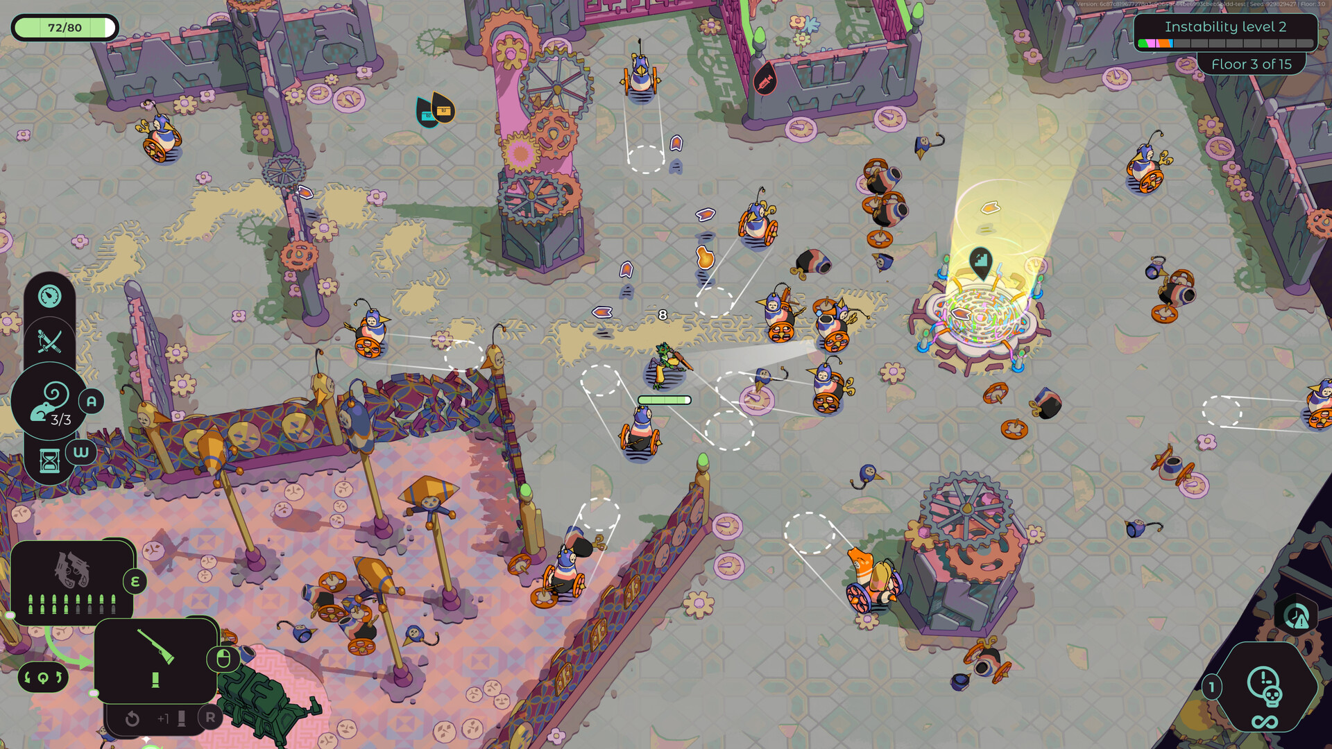 Enter the Chronosphere: Rundenbasierter Bullet-Hell-Shooter startet Screenshot