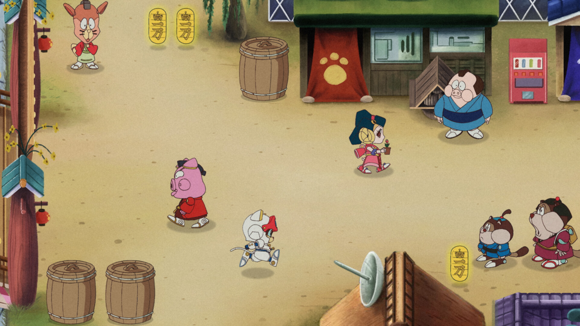 Samurai Pizza Cats: Blast from the Past feiert Messe-Debüt auf der TGS Screenshot