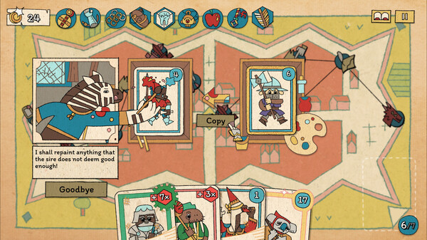 The Royal Writ: Chaotischer Deckbuilder erscheint im August Screenshot 4