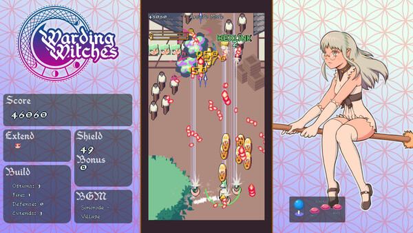 Warding Witches: Magisches Bullet Hell erscheint im Oktober auf Steam Screenshot 4