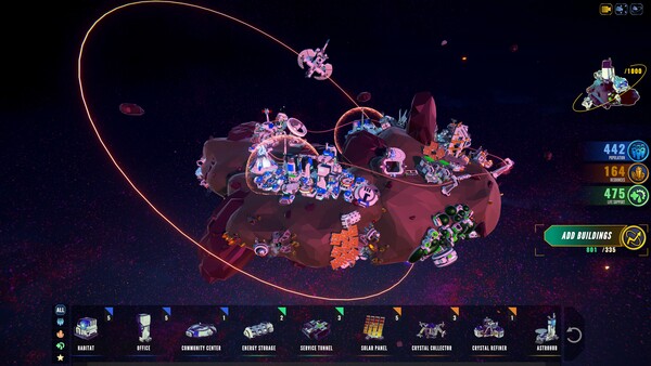 AstroScaper: Entspannter Asteroiden-Aufbau erscheint am 27. August Screenshot 2