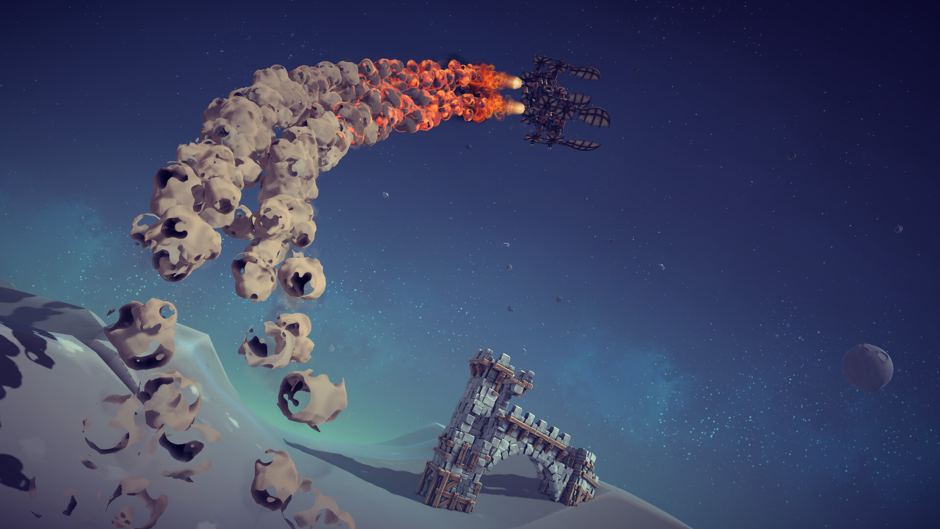 Besiege: The Broken Beyond startet ins All Screenshot