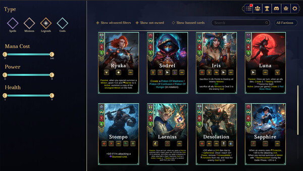 Ariokan gestartet: Kartenspiel lässt dich eigene Karten erstellen Screenshot 5