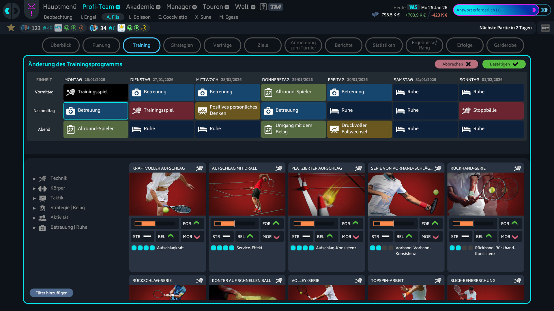 Tennis Manager 26 ab sofort für PC, Mac und Mobile erhältlich Screenshot