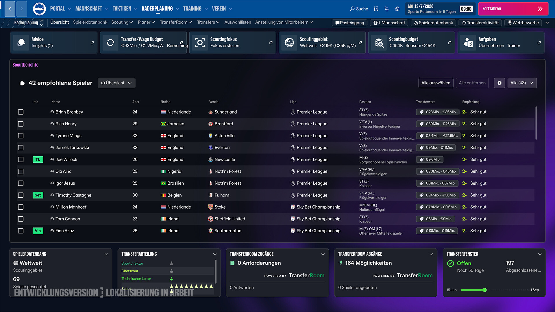 Football Manager 27 erscheint am 10. November für PC und Konsolen Screenshot