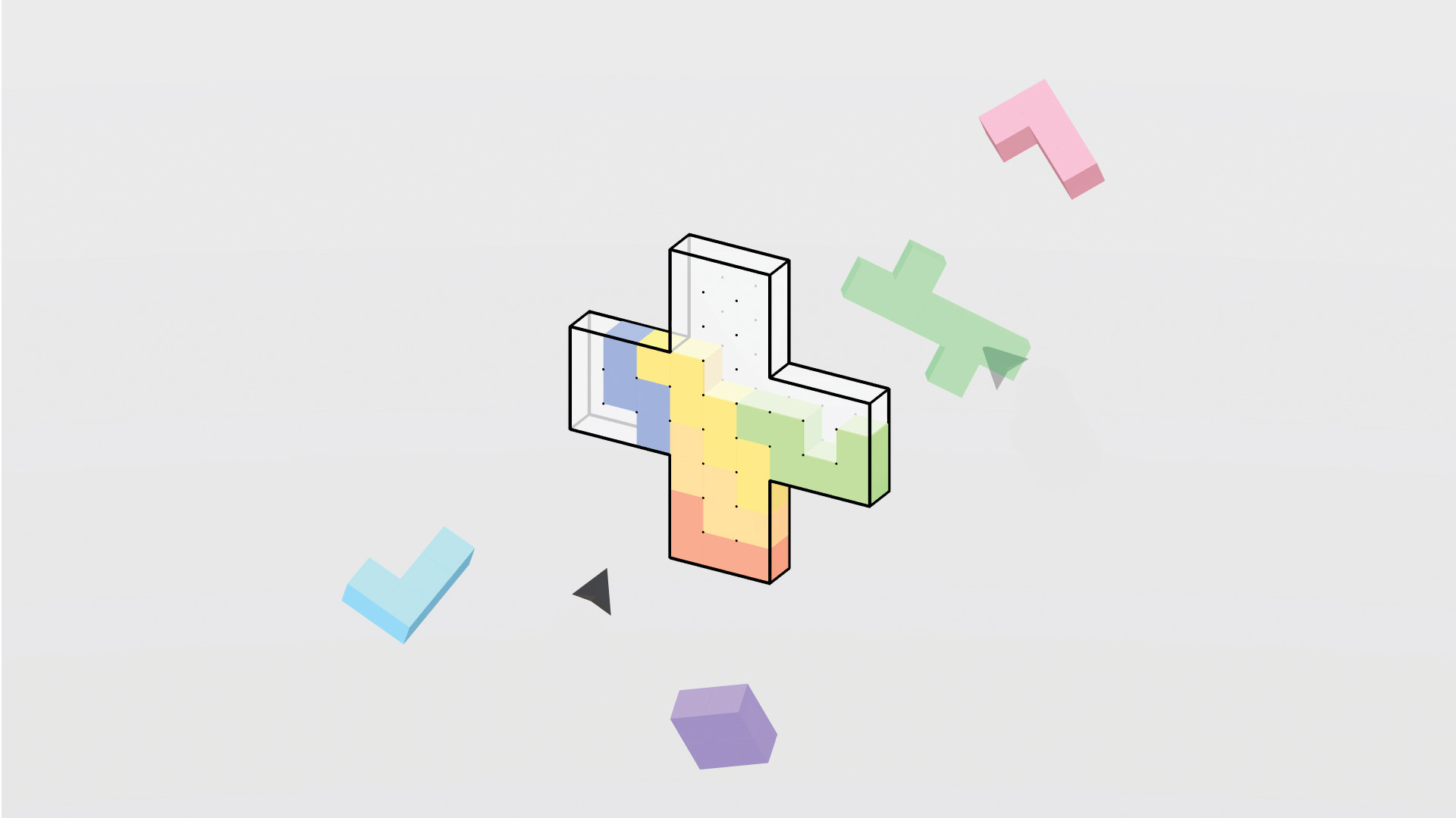 Cubism: Minimalistischer XR-Puzzler erscheint für Steam Frame Screenshot