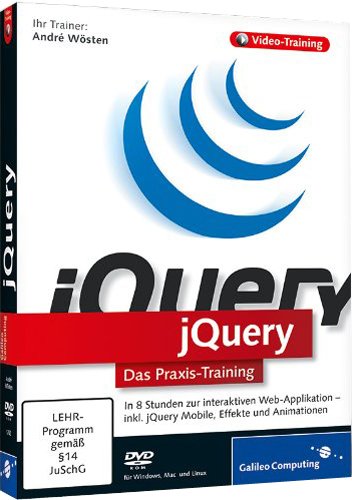 jQuery - In 9 Stunden zur interaktiven Web-Applikation Review Bild jQuery - In 9 Stunden zur interaktiven Web-Applikation Review Screenshot jQuery - In 9 Stunden zur interaktiven Web-Applikation Review Foto