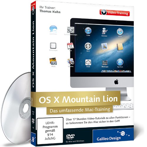 OS X Mountain Lion - Das umfassende Mac-Training Review Bild OS X Mountain Lion - Das umfassende Mac-Training Review Screenshot OS X Mountain Lion - Das umfassende Mac-Training Review Foto